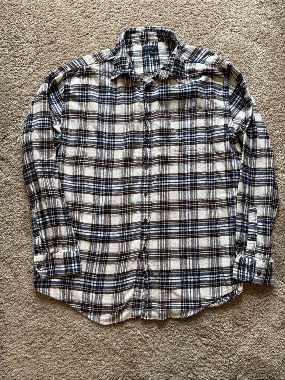 Croft & Barrow Men’s Plaid Button Down XL